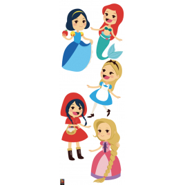 Planche de stickers Princesses Disney