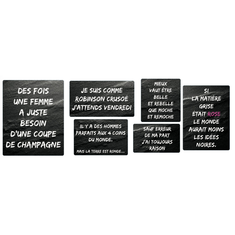 Planche de stickers Proverbes C