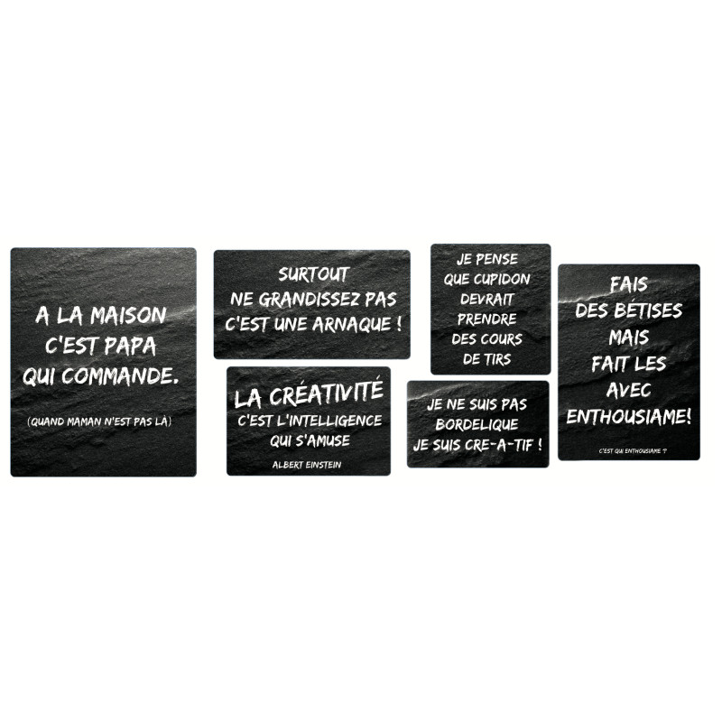 Planche de stickers Proverbes E