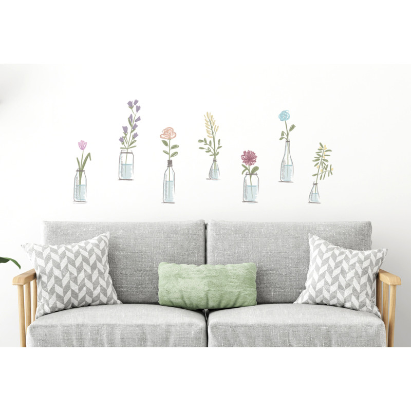 Planche de stickers Fleurs printanières