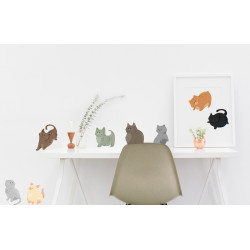 Planche de stickers Chats