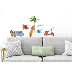 Planche de stickers Aloha