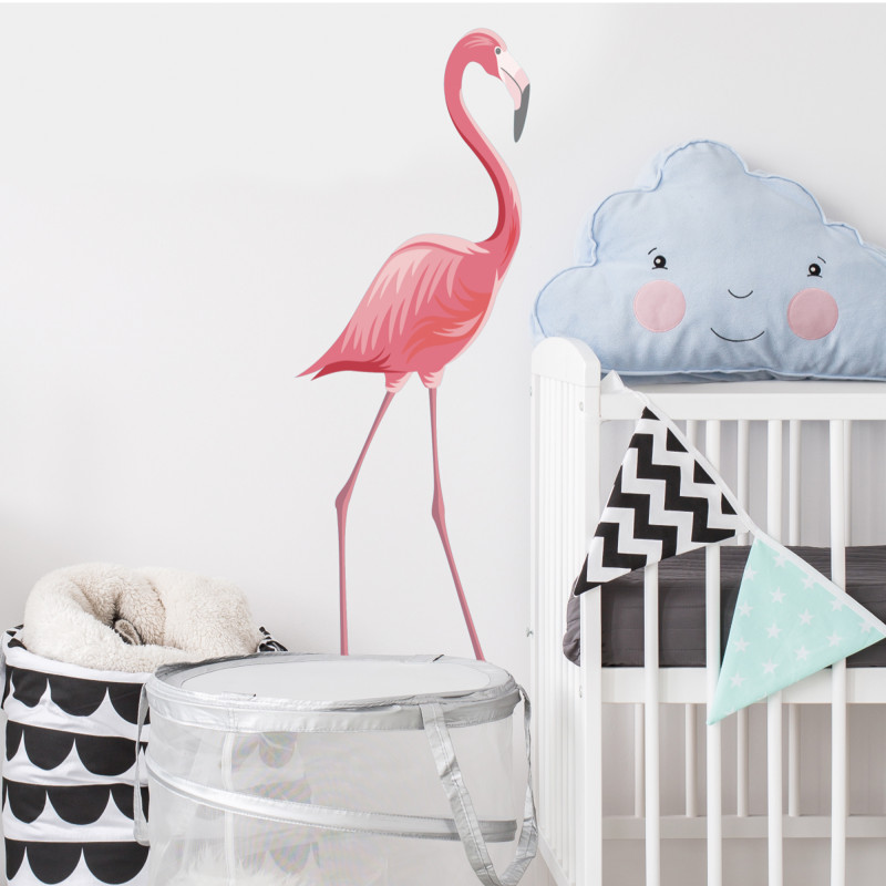 Sticker Flamant Rose 24 x 68 cm Sticker Flamant Rose 24 x 68 cm
