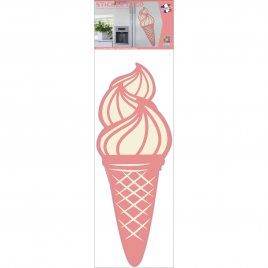 Sticker Crème glacée rose 24 x 68 cm