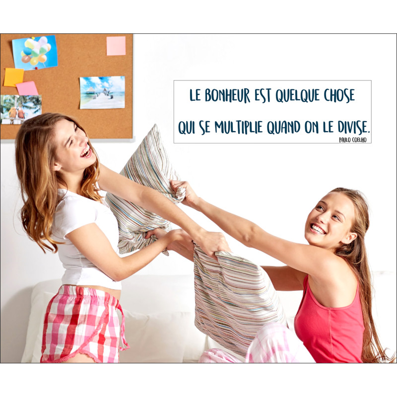 Sticker Citation Paulo Coelho 68 x 24 cm Sticker Citation Paulo Coelho 68 x 24 cm