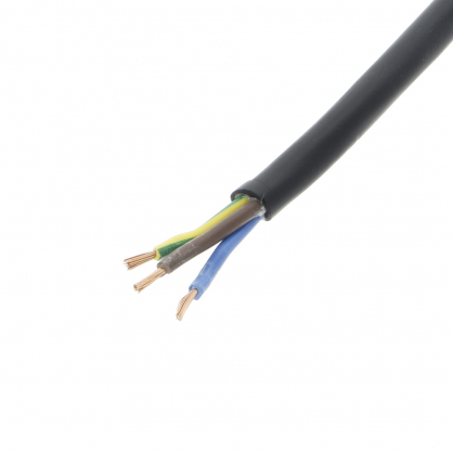 Câble CTMB en caouthouc 3G1 mm² noir 10 m PROFILE