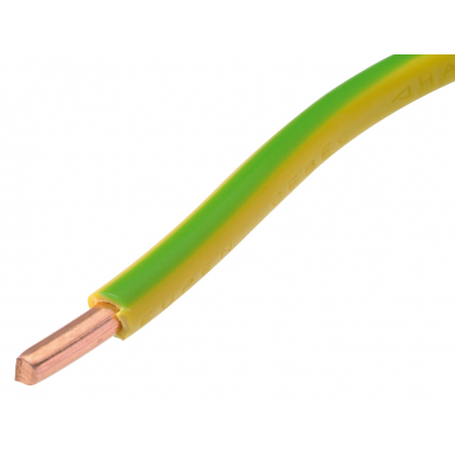 Câble VOB 6 mm² jaune et vert au mètre PROFILE
