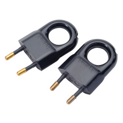 Fiche Mâle LEGRAND 2,5A Noire – Lot de 2 | LEGRAND