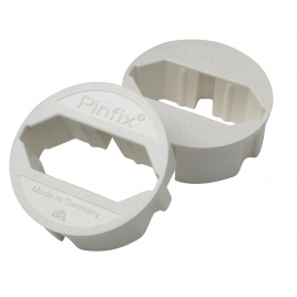 Support de prise Pinfix blanc 2 pièces PROFILE