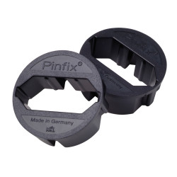 Support de prise Pinfix noir 2 pièces – Connexion Fiable | PROFILE