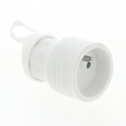 Fiche femelle 16A blanche PROFILE – Connexion sécurisée | PROFILE