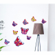 Planche de stickers Papillons mauves