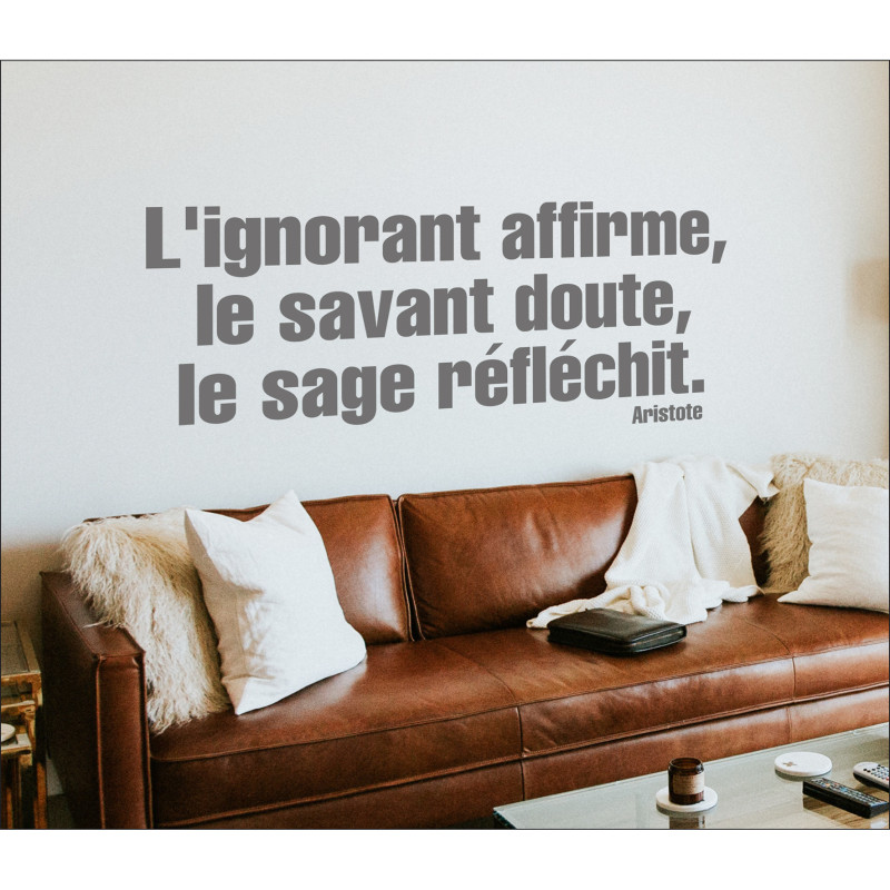 Sticker Citation Aristote 68 x 24 cm Sticker Citation Aristote 68 x 24 cm