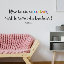 Sticker Citation Walt Disney 68 x 24 cm Sticker Citation Walt Disney 68 x 24 cm