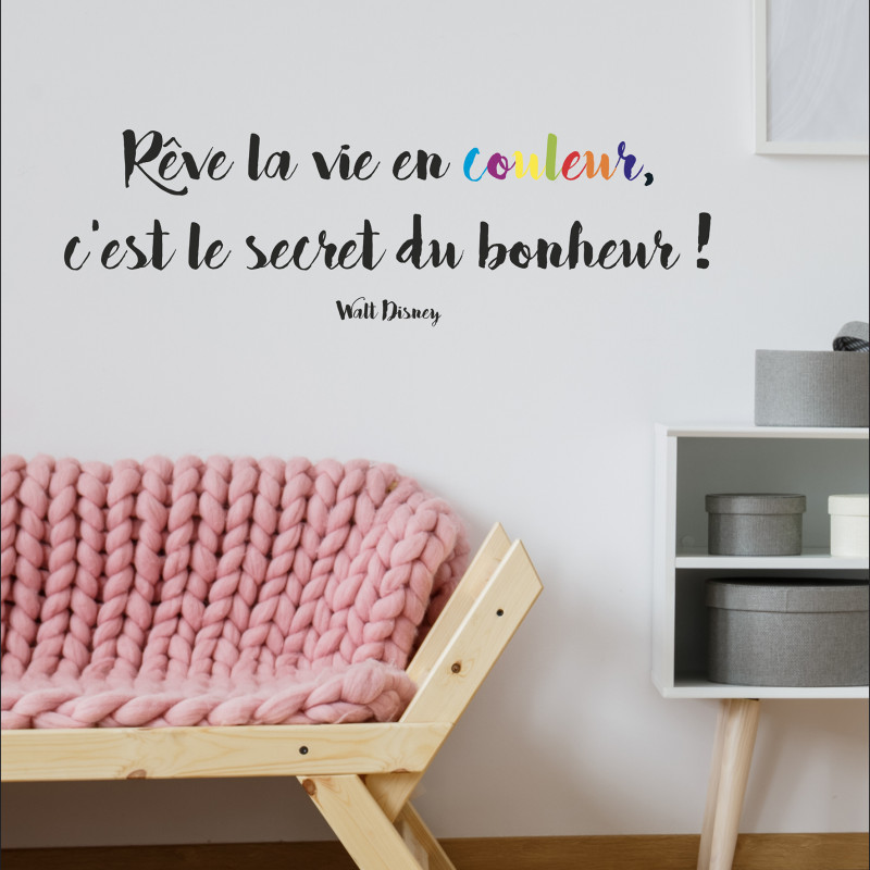 Sticker Citation Walt Disney 68 x 24 cm Sticker Citation Walt Disney 68 x 24 cm