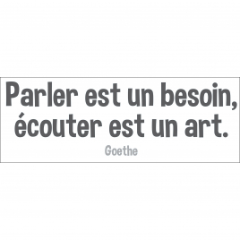 Sticker Citation Goethe 68 x 24 cm