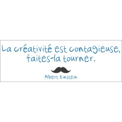 Sticker Citation Albert Einstein 68 x 24 cm