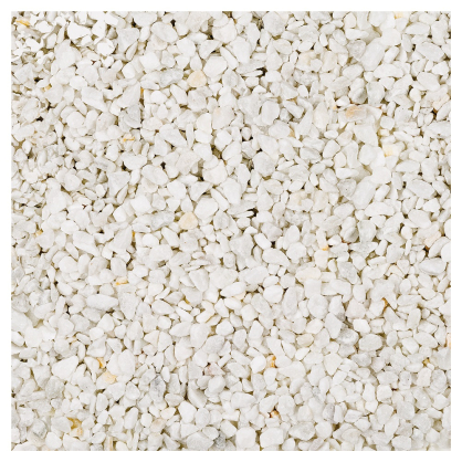 Gravier Carrara concassé en marbre blanc 8 -12 mm 20 kg COBO GARDEN
