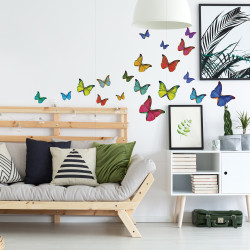 Planche de stickers Papillons 48 x 68 cm Planche de stickers Papillons 48 x 68 cm