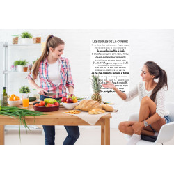 Sticker Règles de la Cuisine 2 48 x 68 cm Sticker Règles de la Cuisine 2 48 x 68 cm