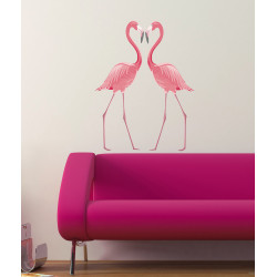 Sticker Flamants Roses 48 x 68 cm Sticker Flamants Roses 48 x 68 cm