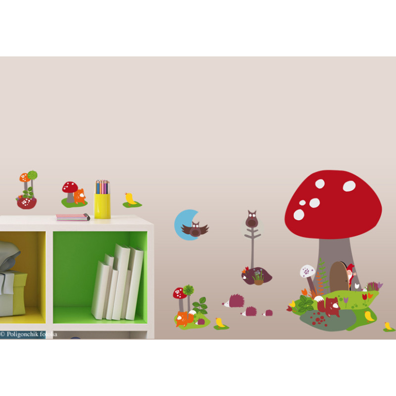 Planche de stickers In the Forest 48 x 68 cm Planche de stickers In the Forest 48 x 68 cm