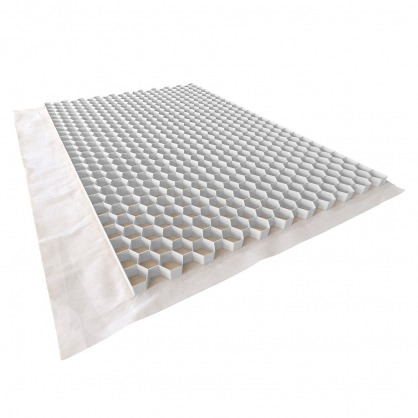 Plaque de stabilisation du gravier Nidagravel blanc 120 x 80 x 2,9 cm