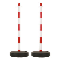Poteau pour chaîne de signalisation 2 pièces PEREL – Signalisation Sécurité | PEREL