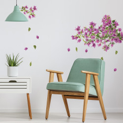 Planche de stickers Bougainvillier 48 x 68 cm