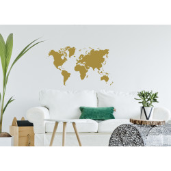 Planche de stickers Continents 48 x 68 cm