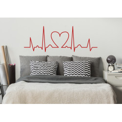 Planche de stickers Electrocardiogramme 48 x 68 cm