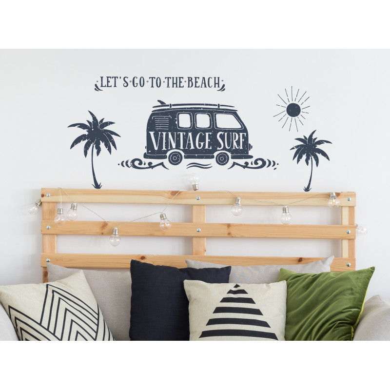 Planche de stickers Surf Vintage 48 x 68 cm Planche de stickers Surf Vintage 48 x 68 cm