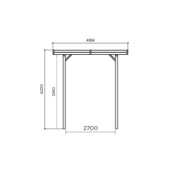 Carport en bois configurable 4x5x4m SOLID - Abri voiture | SOLID Carport en bois configurable 4x5x4m SOLID - Abri voiture | SOLID