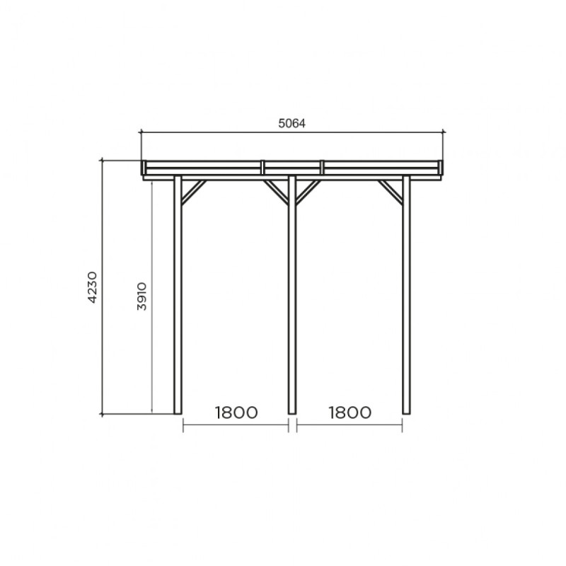 Carport en bois configurable 4x5x4m SOLID - Abri voiture | SOLID Carport en bois configurable 4x5x4m SOLID - Abri voiture | SOLID