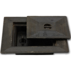 Taque en fonte double 50x50 cm COBO GARDEN – Idéal extérieur | COBO GARDEN