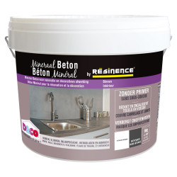 Enduit de rénovation béton minéral noir intense 6 kg