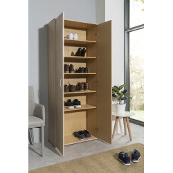 Armoire multifonctionnelle chêne 70 x 34 x 187 cm PRACTO HOME Armoire multifonctionnelle chêne 70 x 34 x 187 cm PRACTO HOME
