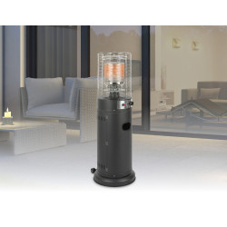 Chauffage de terrasse au gaz noir 11 kW PRACTO GARDEN Chauffage de terrasse au gaz noir 11 kW PRACTO GARDEN