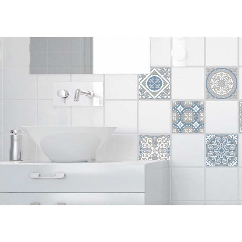 Sticker Ciment gris souris 15 x 15 cm 6 pièces Sticker Ciment gris souris 15 x 15 cm 6 pièces