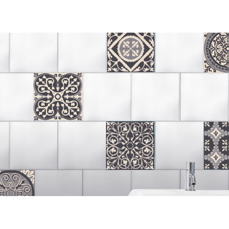 Sticker Ciment gris 15 x 15 cm 6 pièces Sticker Ciment gris 15 x 15 cm 6 pièces