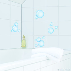 Sticker pour carrelage Bulles 15 x 15 cm 4 pièces Sticker pour carrelage Bulles 15 x 15 cm 4 pièces