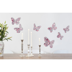 Planche de stickers 3D Papillons Liberty Louise