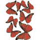 Planche de stickers 3D Papillons Garance