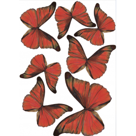 Planche de stickers 3D Papillons Garance