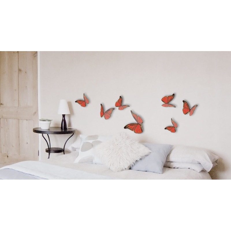 Planche de stickers 3D Papillons Garance