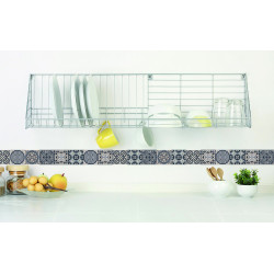 Frise adhésive Ciment gris 60 x 5 cm 3 pièces