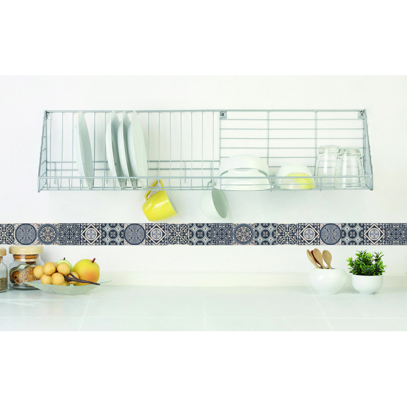 Frise adhésive Ciment gris 60 x 5 cm 3 pièces