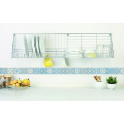 Frise adhésive Ciment gris souris 60 x 5 cm 3 pièces