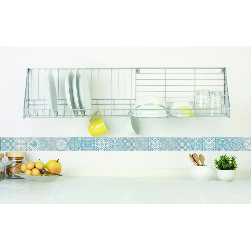 Frise adhésive Ciment gris souris 60 x 5 cm 3 pièces