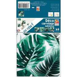 Sticker dômé Caminia 15 x 15 cm 4 pièces